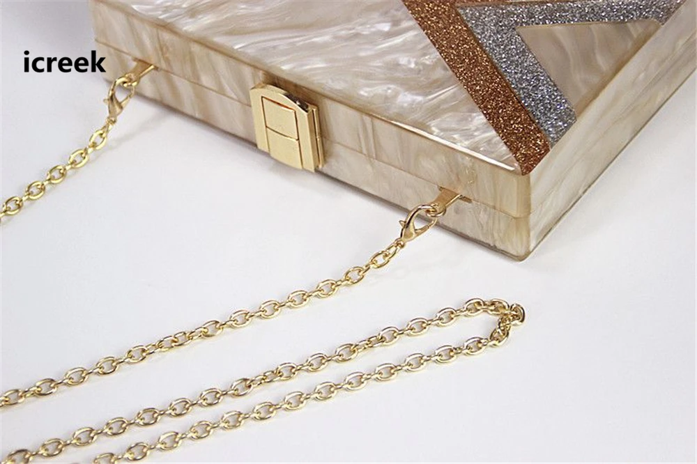 Lady messenger bags brand wallet elegant stylish sequins patchwork shoulder bag casual Geometric evening bag mini Vintage Clutch