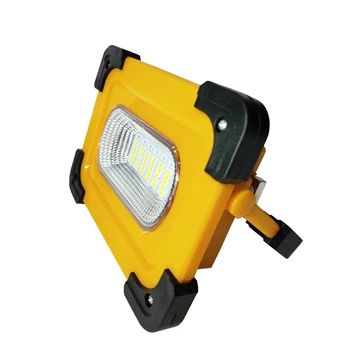 

USB & Solar light portable rechargable emergency spotlight flood light work lamp mobile battery back up