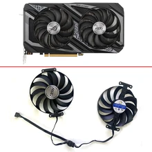 Ventilateur de refroidissement pour processeur ASUS RTX 6700XT, 2 pièces, 95MM, 5 broches ROG STRIX RX6600XT, carte graphique