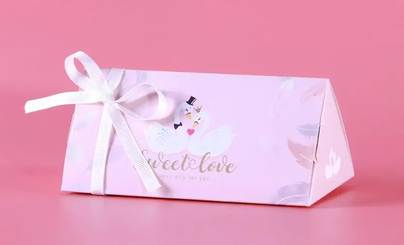 20 шт./лот, треугольная Призменная бумага, складная коробка, подарочная упаковка для конфет, креативная Европейская свадебная коробка для конфет
