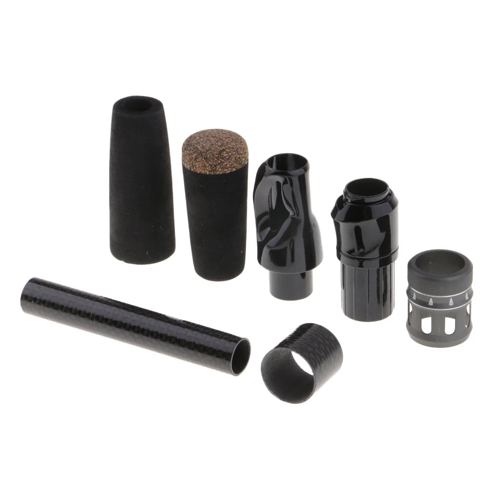 Rod Repair EVA Black Casting/Spinning Fishing Rod Handle Grip and Reel Seat