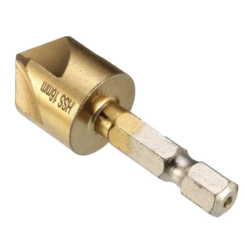 6-pack 5-Flute Countersink Drill Bit 90 Degree Center Punch Counter Set