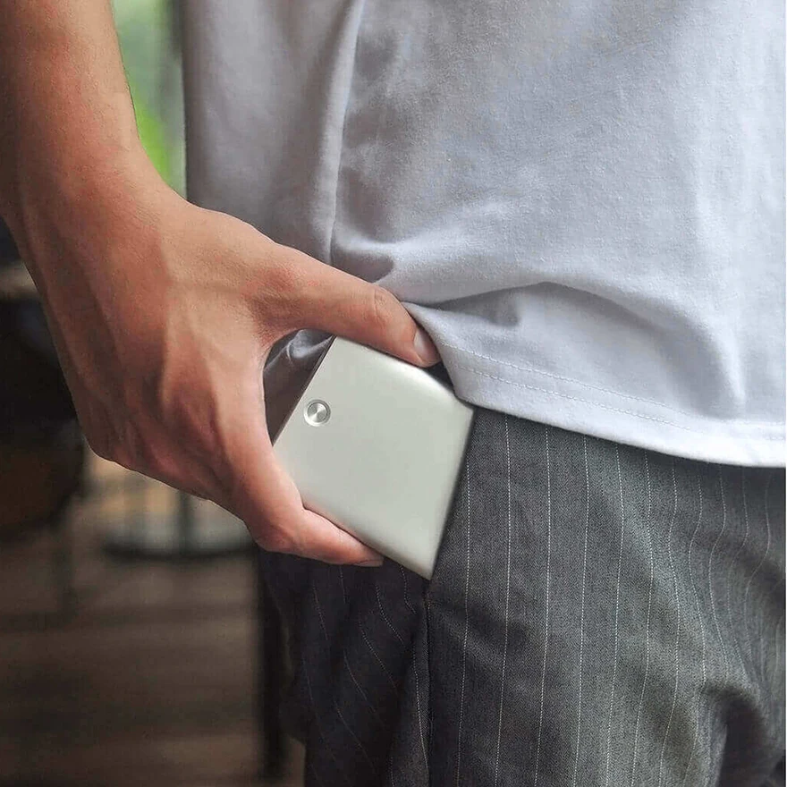 Xiaomi MIIIW Чехол для карт автоматический всплывающая Коробка Чехол держатель для карт Mijia металлический кошелек ID портативное хранилище банковская карта кредитная карта