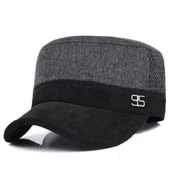 

Winter Warm Men's Baseball Caps With Earmuffs In Cold Weather Families Warm Hats Best Father Dad Gifts Keep Warm Hats