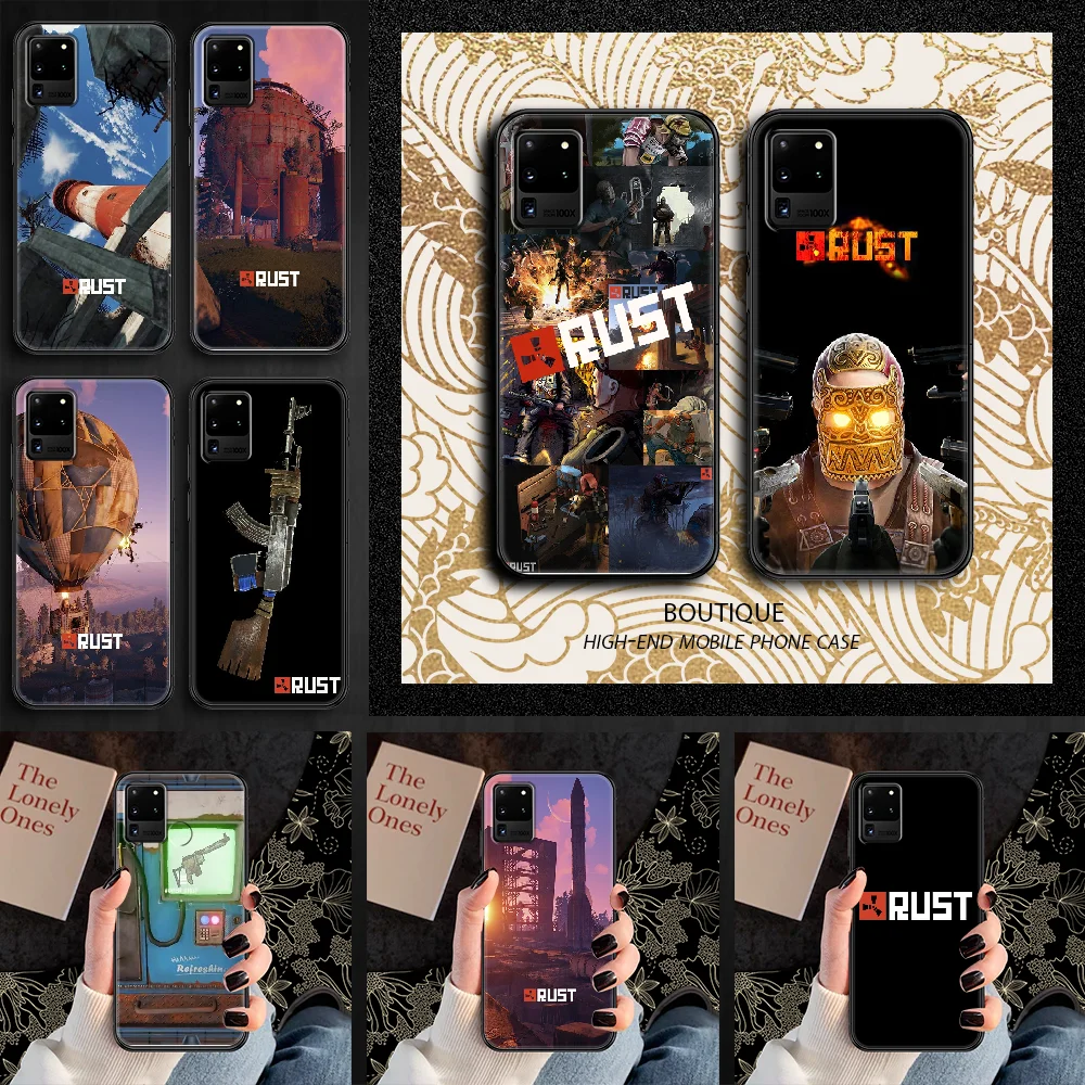 Чехол для телефона ржавчины Samsung Galaxy Note 4 8 9 10 20 S8 S9 S10 S10E S20 Plus UITRA Ultra black art prime fashion back