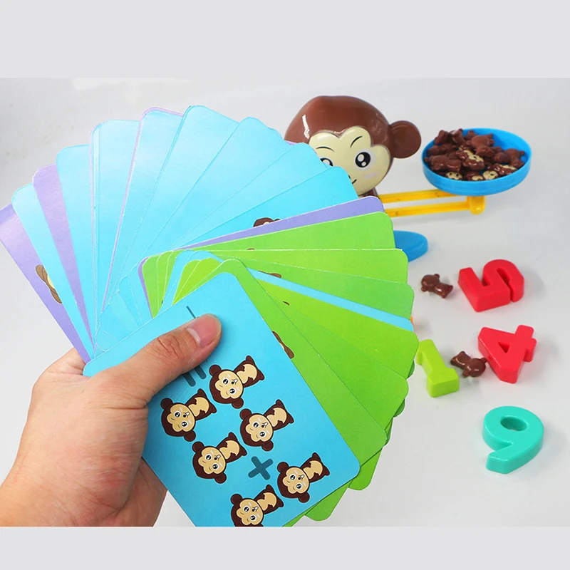 Обезьяна баланс игры матч одиночный Toys балансирующие весы Caculating инструмент