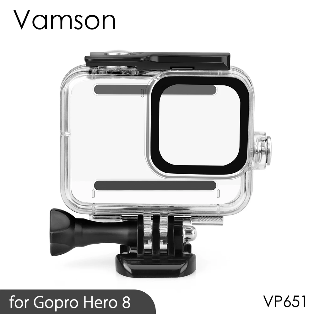 Vamson для Gopro hero 8 черный набор аксессуаров Sreen Portector/защита объектива водонепроницаемый корпус чехол для Go pro hero 8 VP651
