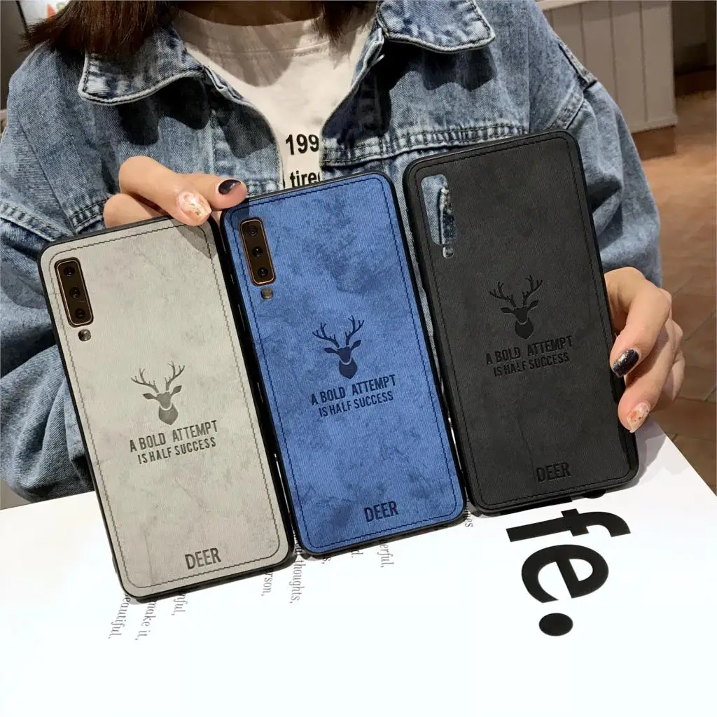 Luxury deer Cloth Silicone Soft Case For Vivo V11 V11i Y97 Y95 Y93 Y85 Y83 Y81 Y75 Y71 Y67 Y66 X21i X20 Cover Fundas Phone Cases |