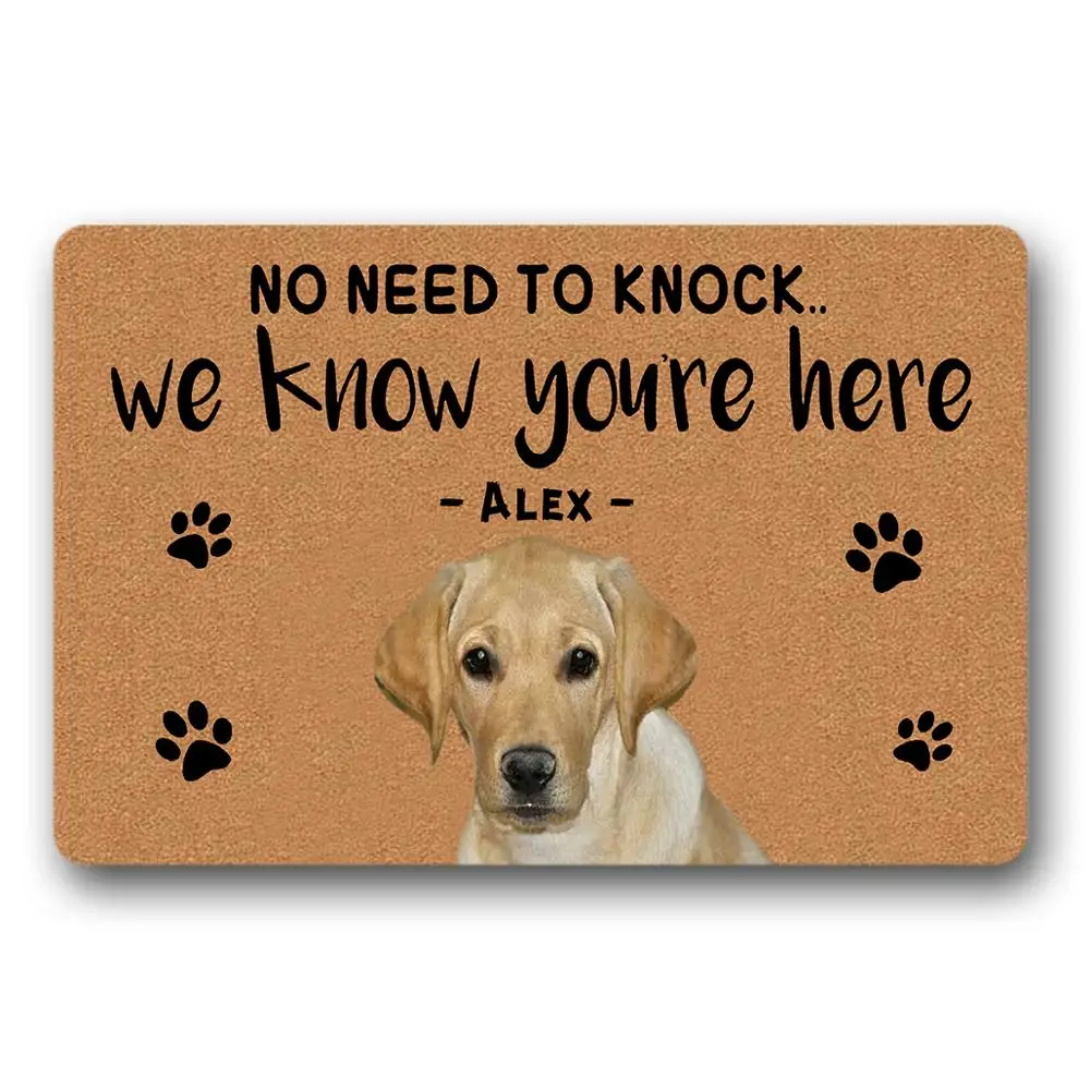 Personalised Pet Dog Photo Mat Add Any Photo & Name 60x40cm Choice Of Colours 