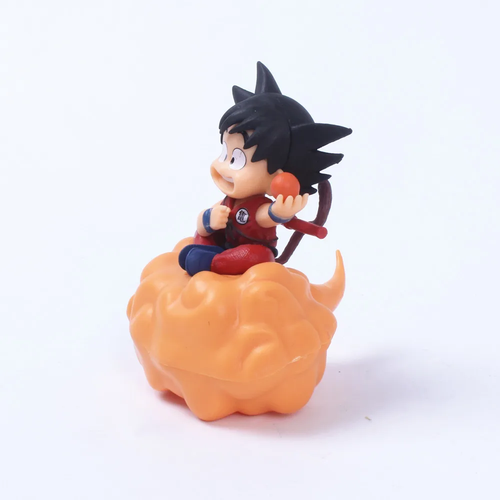 Car Ornaments Cartoon Anime Son-Goku Sitting on The Clouds Action Figure  Doll Model Auto Interior Decoration Accessoires Toys