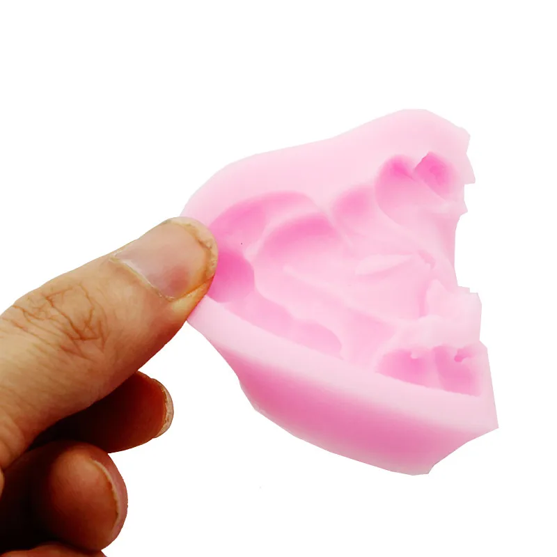 3D DIY силиконовый помадка торт милый ангел форма формы украшения торта инструменты шоколадная форма мини стиль конфеты глина плесень