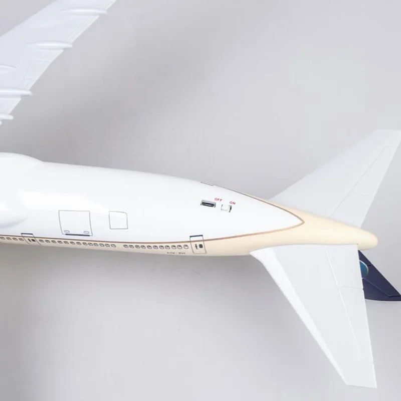 Коллекция 1/150 литая под давлением пластмассовая Смола самолет 47 см B747-400 самолет Saudi Arabian Airways со светом и колесами
