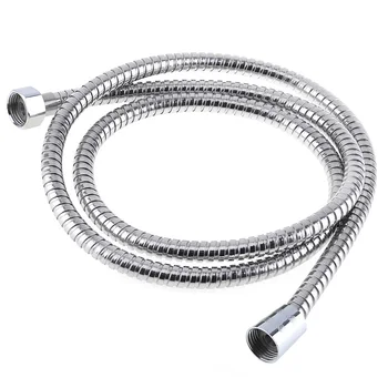 

1.5M Plumbing Hoses 304Stainless Steel Double Buckle Hose Home Heater Hot Cold Inlet Pipe Toilet Hi-Pressure Explosion Proof NEW