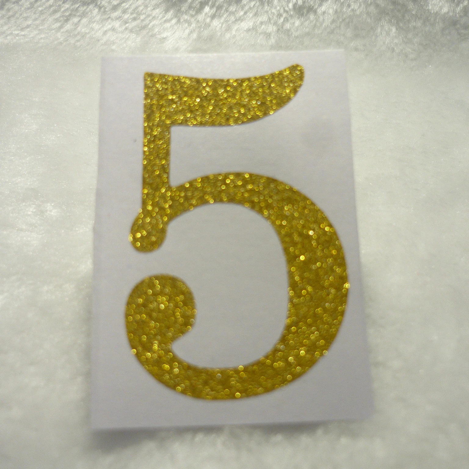 2 дюйма Золотой блестящий номер &quot5" наклейки декоративный номер|sticker round|stickers