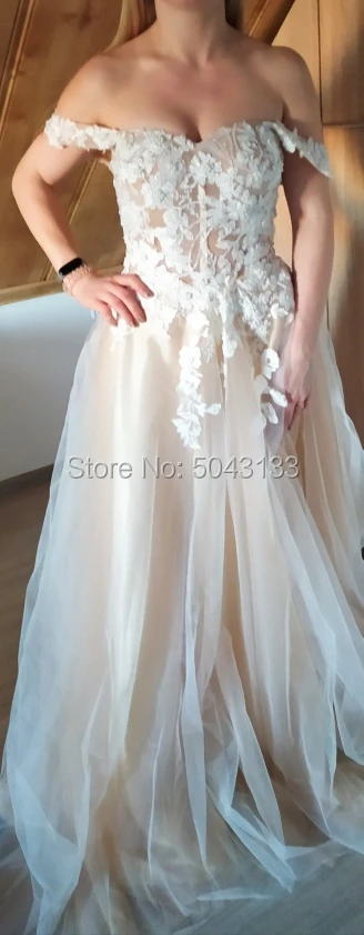 Романтические бисерные кружевные аппликационные Свадебные платья Сексуальное Милое Свадебное платье цвета шампанского с коротким рукавом официальное свадебное платье для невест
