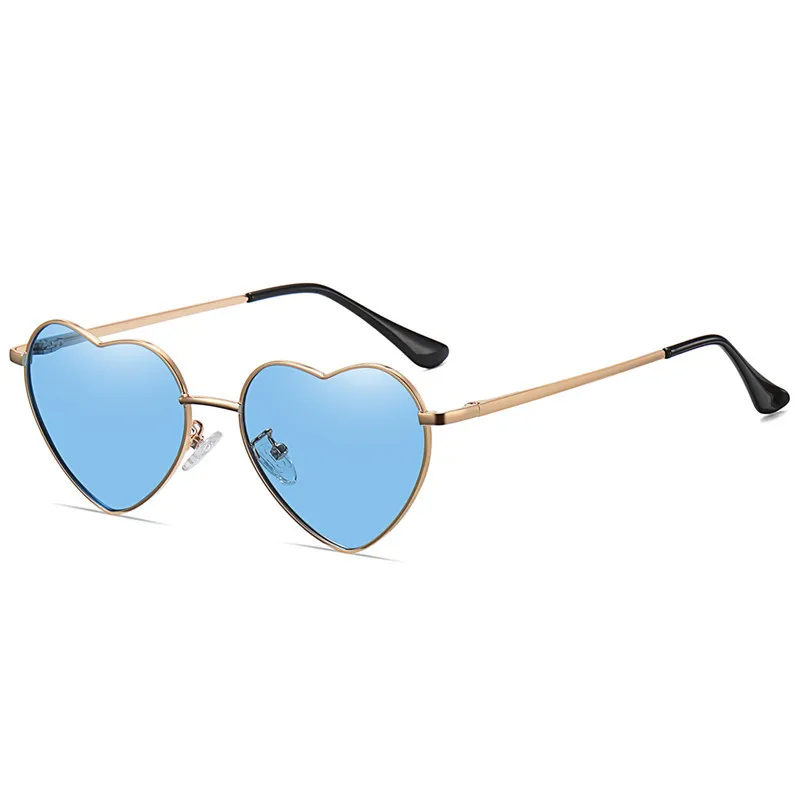 Elbru Retro Heart Shaped Sunglasses Fashion Polarized Sun Glasses Ultralight Clear Colorful Eyewear For Women UV400 Sunshades 3
