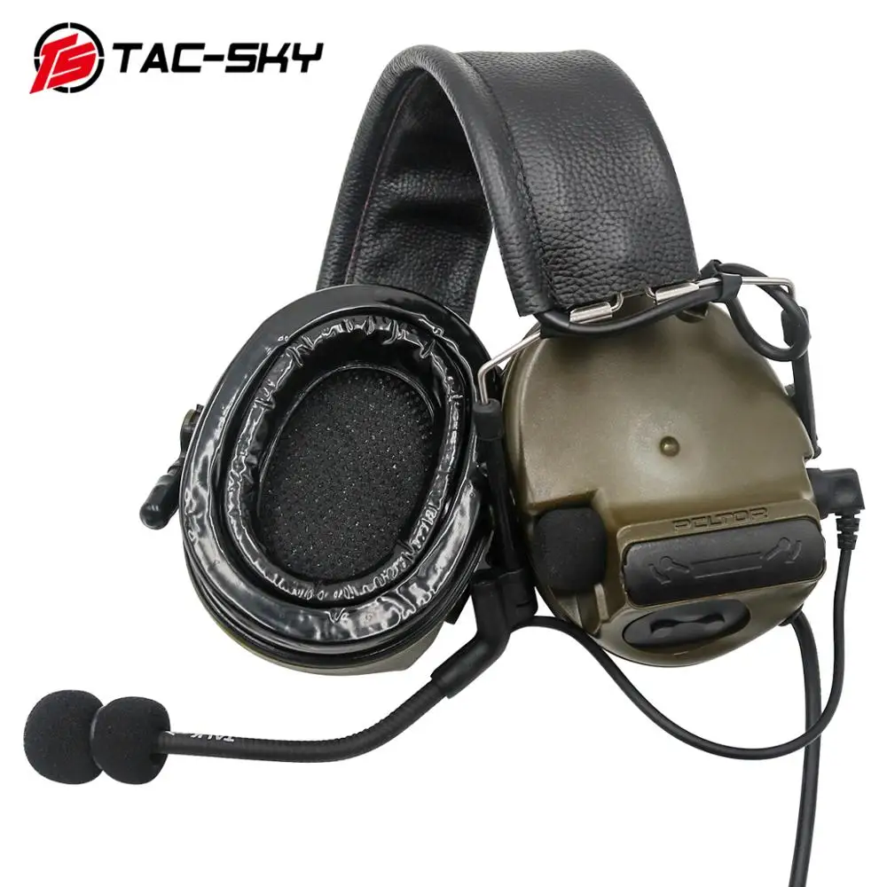 TAC-SKY COMTAC III силиконовые наушники издание Охота шумоподавление Воздушный пистолет Военная стрельба наушники тактическая гарнитура C3FG