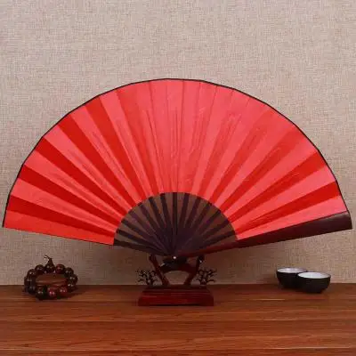 Large DIY Blank Folding Hand Fans Personalized Bamboo Chinese Fan Fine Art Painting Programs Wedding Silk Fan 10" 8" 10pcs/lot