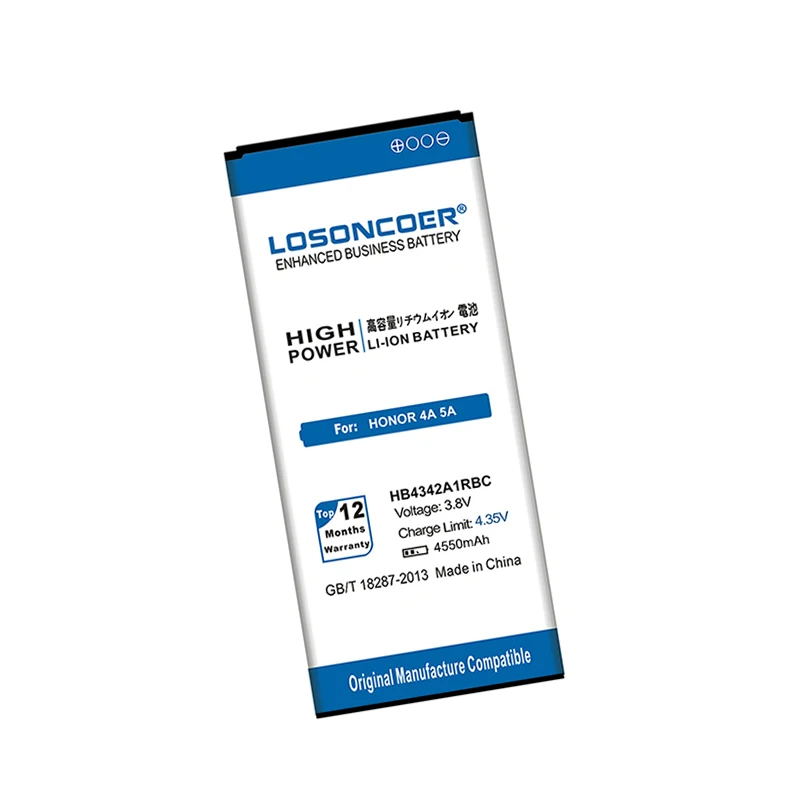 Аккумулятор LOSONCOER 4550 мАч HB4342A1RBC для huawei honor 4A huawei y5II Y5 II 2 Ascend 5+ Y6 SCL-TL00 honor 5A LYO-L21