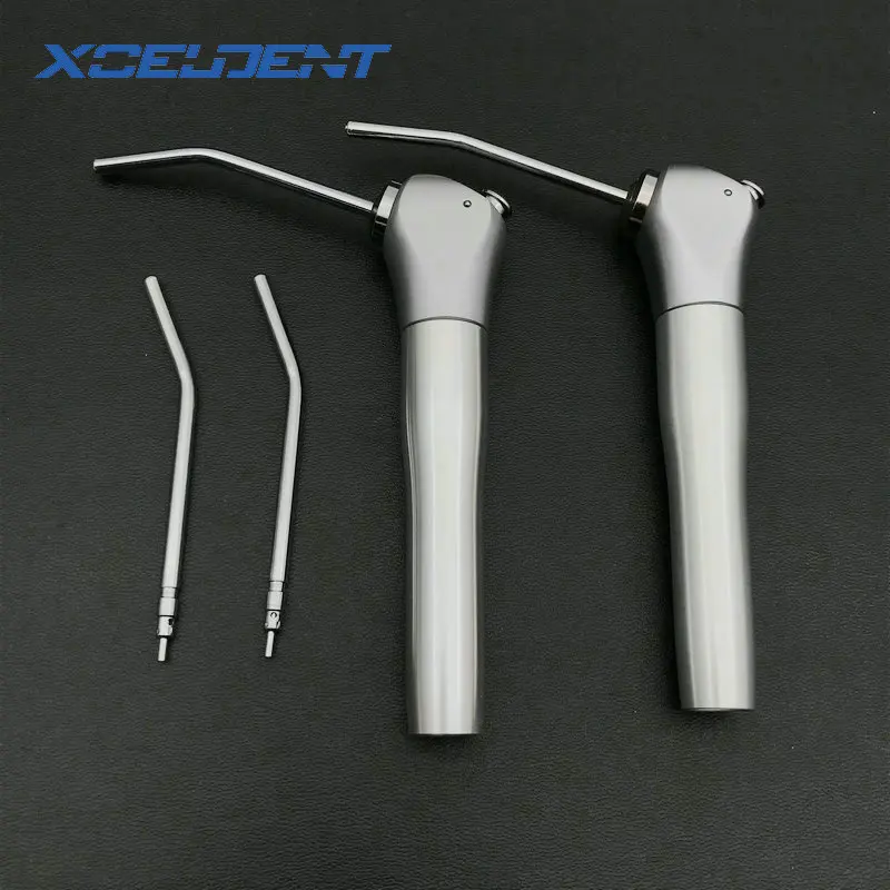 2pcs 3 Way Triple Syringe Handpiece Dental Dentist Air Water + 4