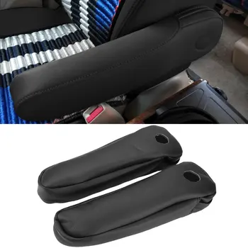 

Pair Car Seat Armrest Cover Trim Arm Rest Cushion Leather Handrest Pad For Honda CRV CR-V 2004-2019