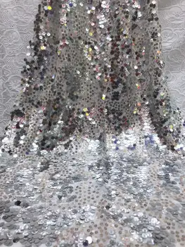

New Gary Sales African French Lace Fabric High Quality Tulle Net Lace Fabric 5 Yards Embroidery Nigerian Lace Fabric For Women