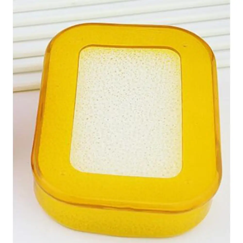yellow HobbyLane многофункциональная устойчивая к разрыву губка мыло держатель держать мыло чистым - Цвет: yellow