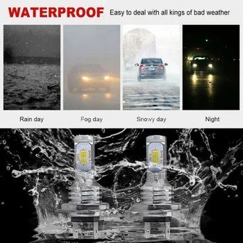 

H7 LED Headlight Bulbs Lights High Low Beam Driving Fog Daytime Running Lamp 55W