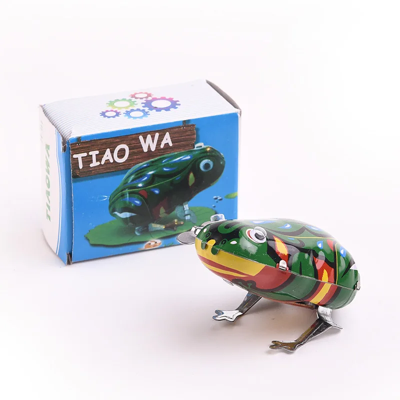 Подлинный Живой глаз Leapfrog Algam прыгающая лягушка заводная игрушка Algam Весна Живой глаз лягушка ретро-Игрушка