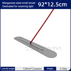 Máquina de nivelamento de betão manual, espessada em aço de manganês, pequeno, puxar e nivelar concreto, 90*12.5cm