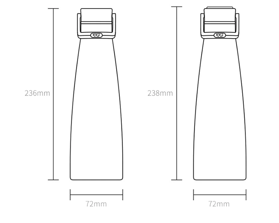 XIAOMI MiJia kkf KISSKISSFISH SU-47WS умный вакуумный термос бутылка для воды термос чашка портативные бутылки для воды