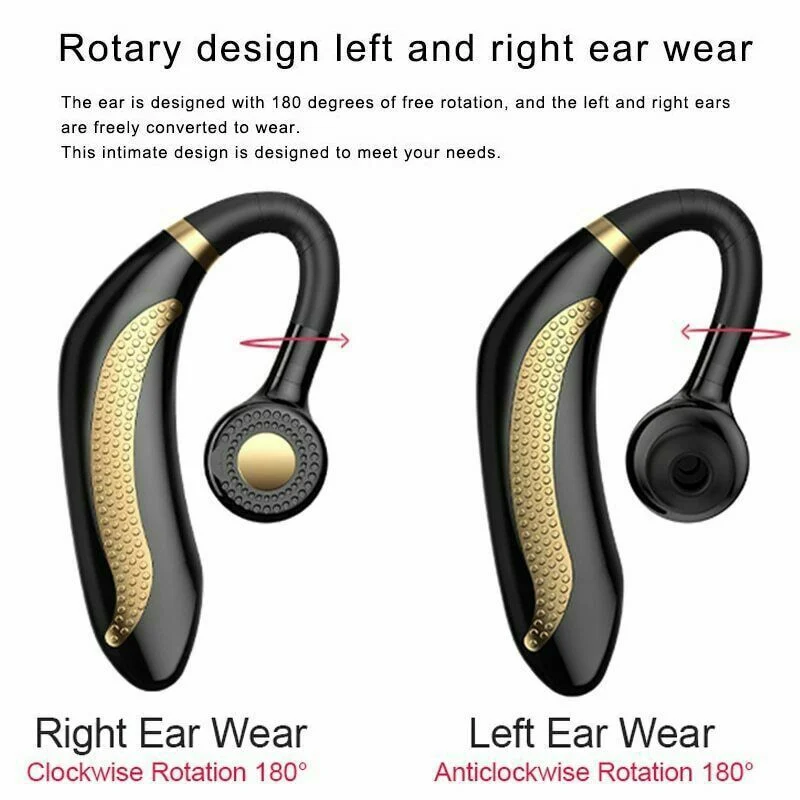 Single Ear Bluetooth 5 0 Headset Left Right Ear Waterproof Sports Earphone Headphone With Mic High quality