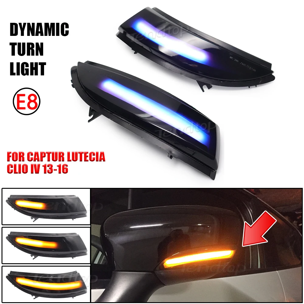 

Dynamic Turn Signals Lamp Sequential Light For Renault Captur Kaptur 2013-2016 J5 H5 Clio IV MK4 2013-2018 Car Accessories