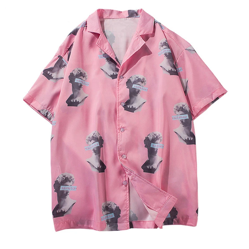 Гавайские пляжные рубашки с принтом 2020 летние Забавные Рубашки коротким рукавом