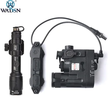 

WADSN Airsoft Surefir M600c Scout Light DBAL-D2 IR Laser with Double Control Switch lazer Tactical Gun Weapon Hunting Flashlight