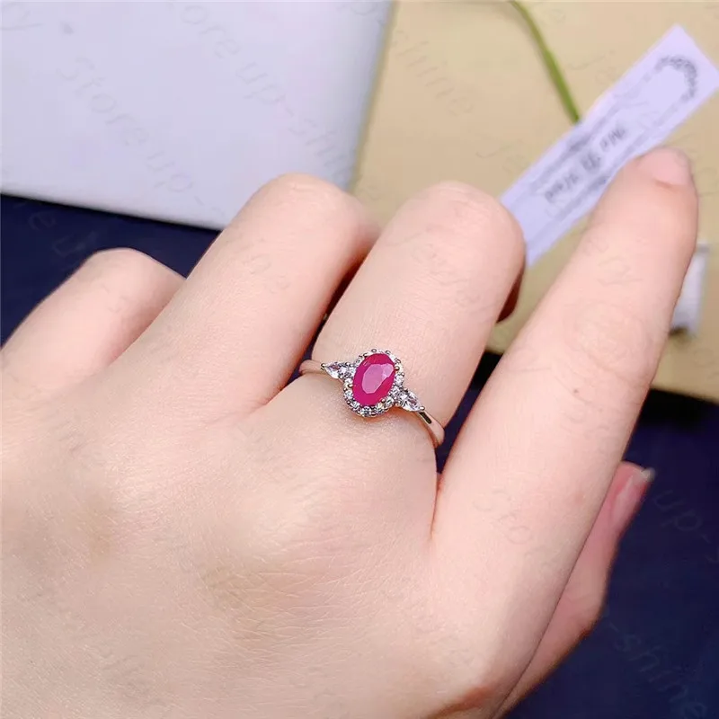 Amazon.com: July Birthstone Ruby Leaf Ring Solitaire Engagement Ring For  Women 925 Sterling Silver Ruby Ring Gemstone Ring Anniversary Gift By  Forever Gems & Jewels (Rose Gold Vermeil, 15 US) : Handmade Products