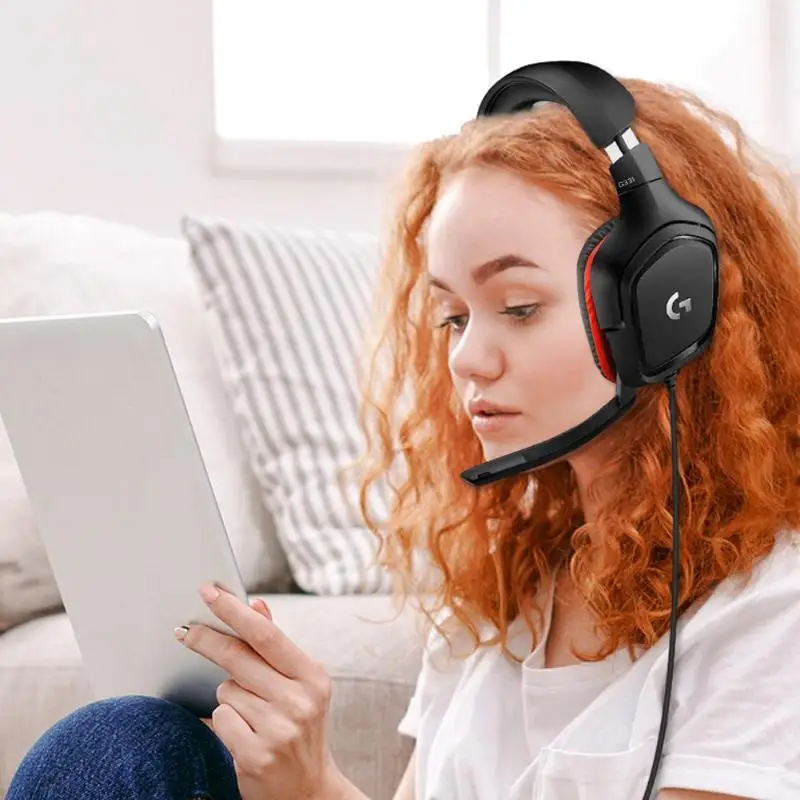 Logitech G331 3,5 мм Проводная гарнитура стерео наушники-вкладыши Наушники с микрофоном