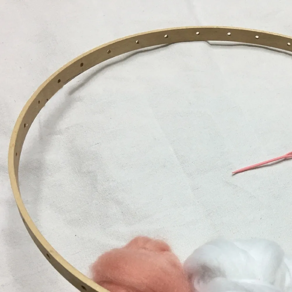 Бамбук ручной DIY Деревянный Круглый Гобелен ткач пяльца для вышивания рамка набор Tapiz redondo белый хлопок ткань ремесло инструмент