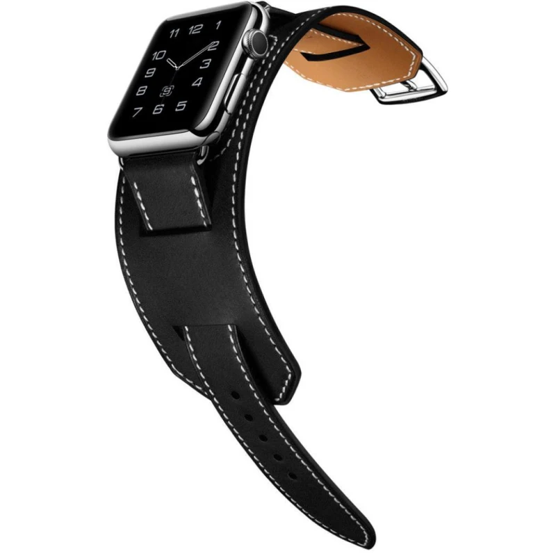 Наручный ремень для Apple Watch Band кожаный ремешок 42 мм 38 мм ссылка браслет для iWatch ремешок серии 4 3 2 1
