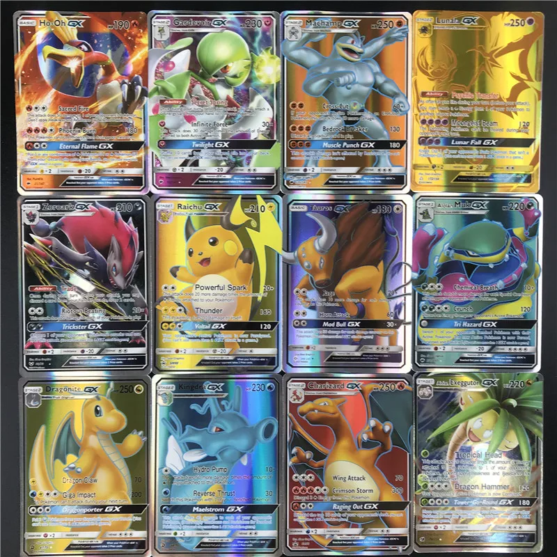 

100 200Pcs English Cards Toys card Game Battle Carte Trading Energy Charizard Collection Card Toy