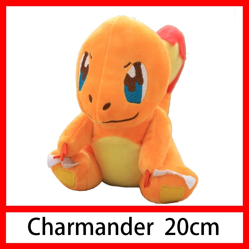 Пикачу Бульбазавр Squirtle Charmander плюшевые игрушки коготь машина кукла аниме периферийные чучела фестиваль событие подарок школы - Цвет: Charmander 20cm