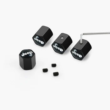 

Car Styling Anti-theft Stainless Wheel Tire Valve Stems Caps for JEEP Grand Cherokee Commander Renegade Wrangler Compass Patriot