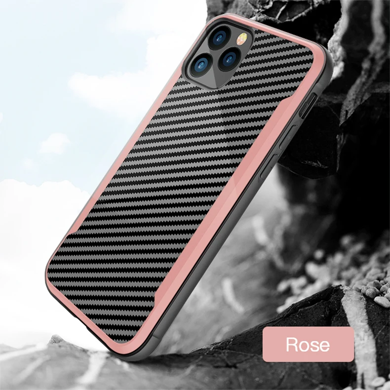 Жесткий чехол Yesido из углеродного волокна для iphone 11 Pro Max тонкий Простой бизнес 360 защитная задняя крышка для iphone 11 Pro Max copa