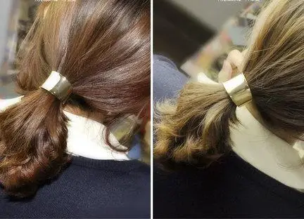 120 шт/Партия DIY Мульти простой металлический конский хвост Пряжка Панк резинки для волос эластичность яркая поверхность резиновая лента Инструменты для укладки волос аксессуары HA1173