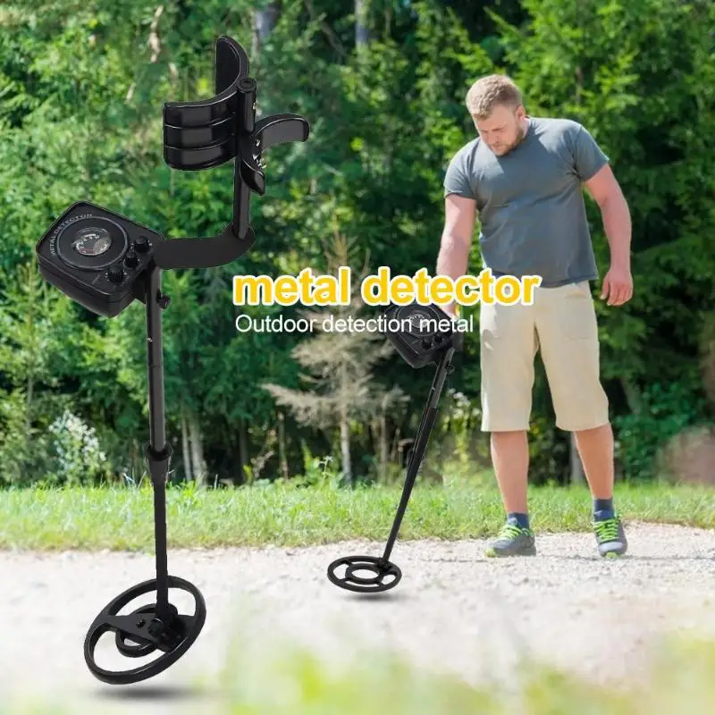 

Handheld Gold Finder Underground Metal Detector Search Metal Treasure Hunter Adjust Speakers and Headphones Volume