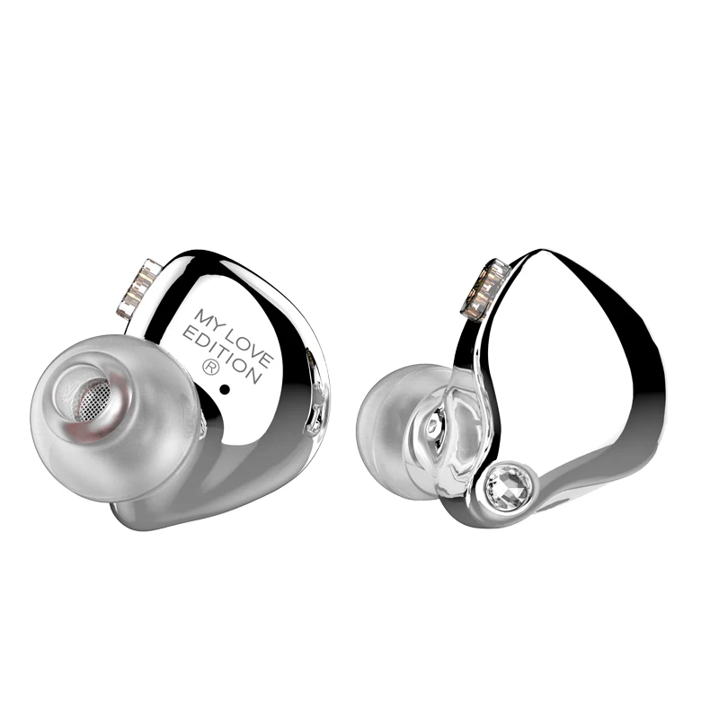 TFZ MyLove Edition HIFI металлическая гарнитура, гибридные наушники в ухо, Спортивная гарнитура с шумоподавлением, 55Ω 108dB, KING PRO - Цвет: 007-Silver