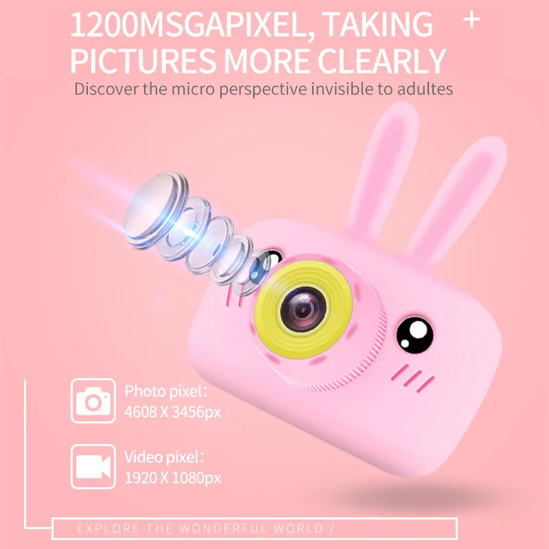 Детская камера цифровая мини HD видео рекордер фото видеокамера 1080P 1200 mAh