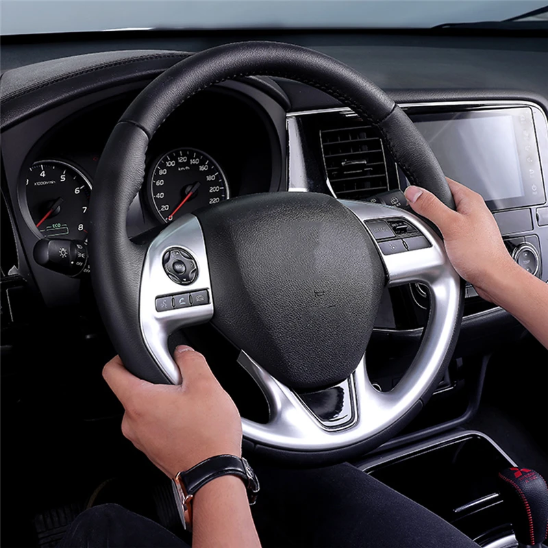 Для Mitsubishi Outlander автомобильный Стайлинг рулевое колесо кнопка переключатель панель Крышка рамка наклейка интерьерные аксессуары