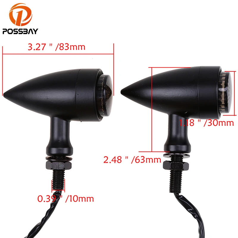 Винтажные мотоциклетные Сигналы поворота POSSBAY световой индикатор для скутера