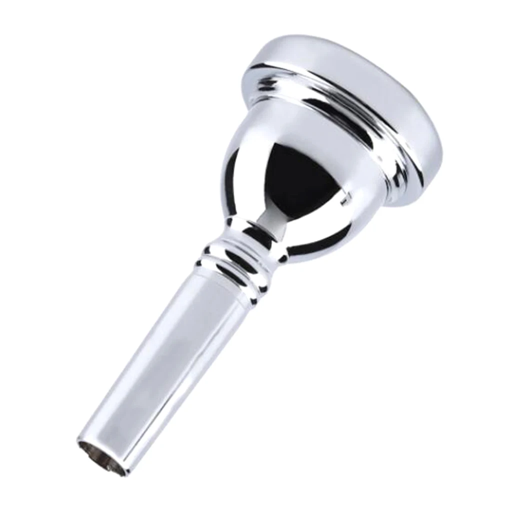 12C Silver Plated Mouthpiece Trumpet Trombone Mouthpiece for Music Instruments Performers With A Normal Embouchure